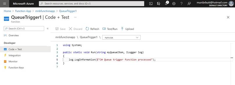Azure Queues and Serverless Functions
